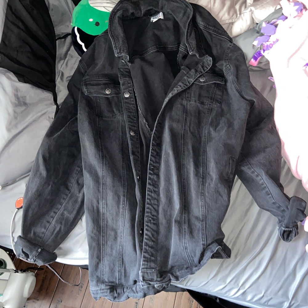 Black Jean Jacket 3XL